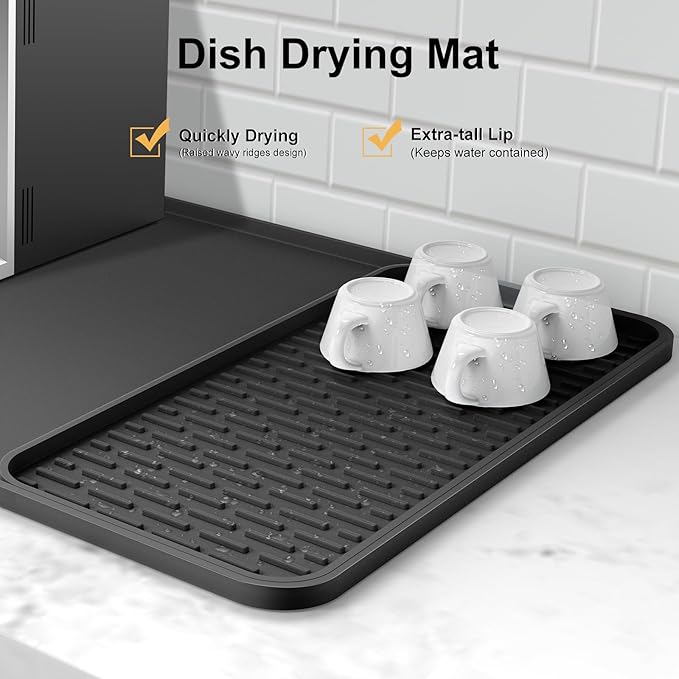 Silicone Coffee Mat, Coffee Bar Accessories Fit Under Coffee Maker Coffee - Image 3