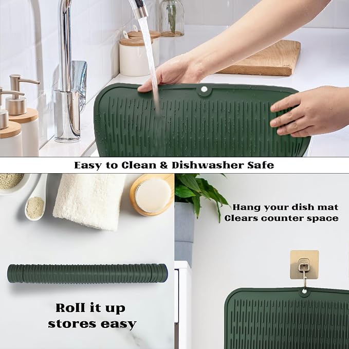 ZLR Large Silicone Dish Drying Mat - Image 4
