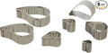 Ateco Fluted Edge Comma Cutters in Graduated Sizes, Stainless Steel by Ateco