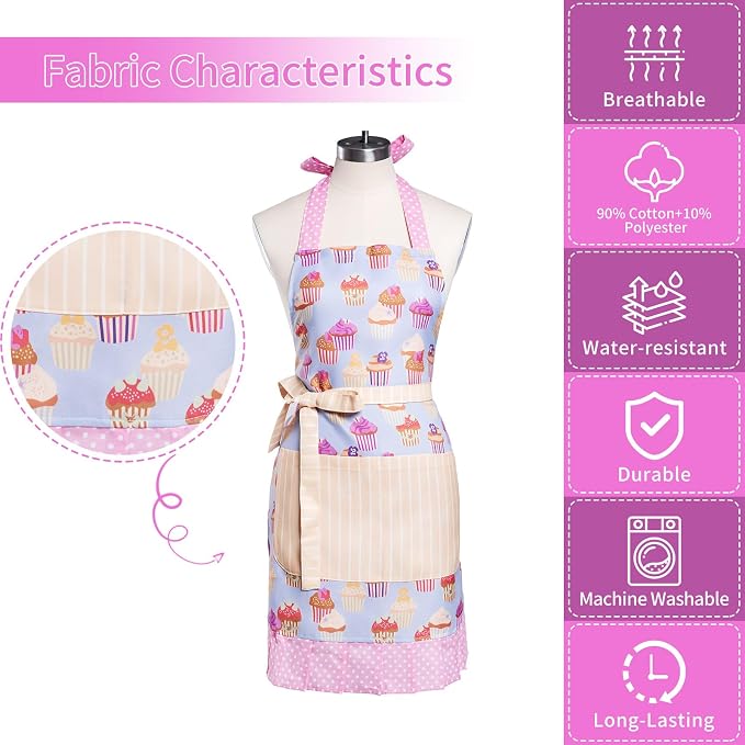 Lovely Flower Pattern Retro Aprons - Image 8