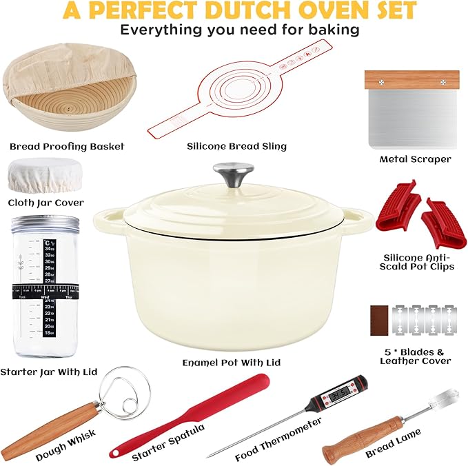 Enameled Cast Iron Dutch Oven Pot - Image 2