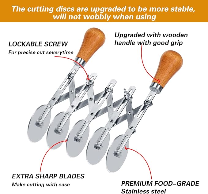Juome 5 Wheel Pastry Cutter - Image 2