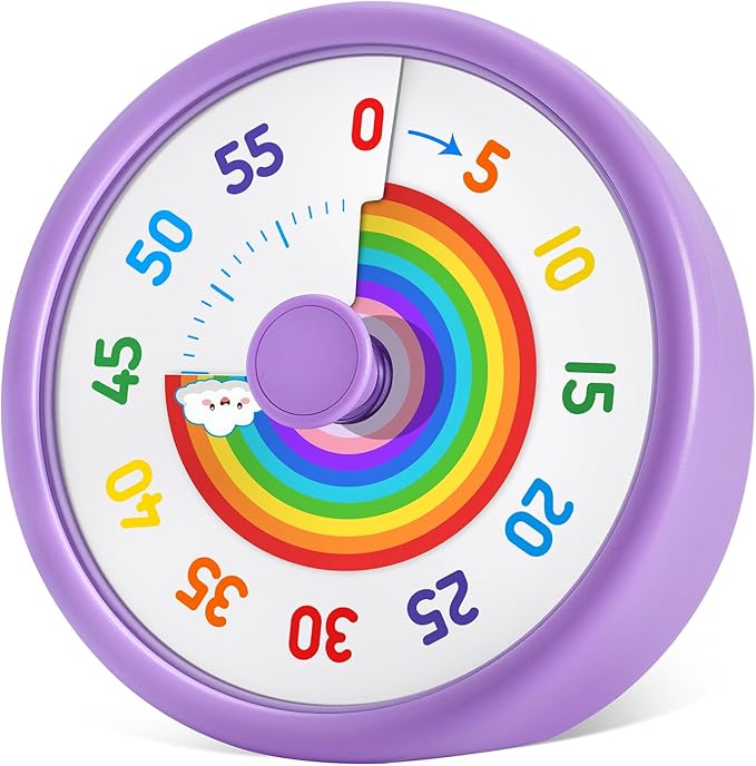 HIPPIH Visual Timer for Kids, 60 Minute Countdown Timers for Classroom Kitchen by HIPPIH