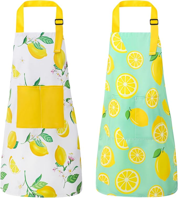 2 Pack Kids Apron, Cute Cooking Aprons, Waterproof Art Apron by XLSXEXCL