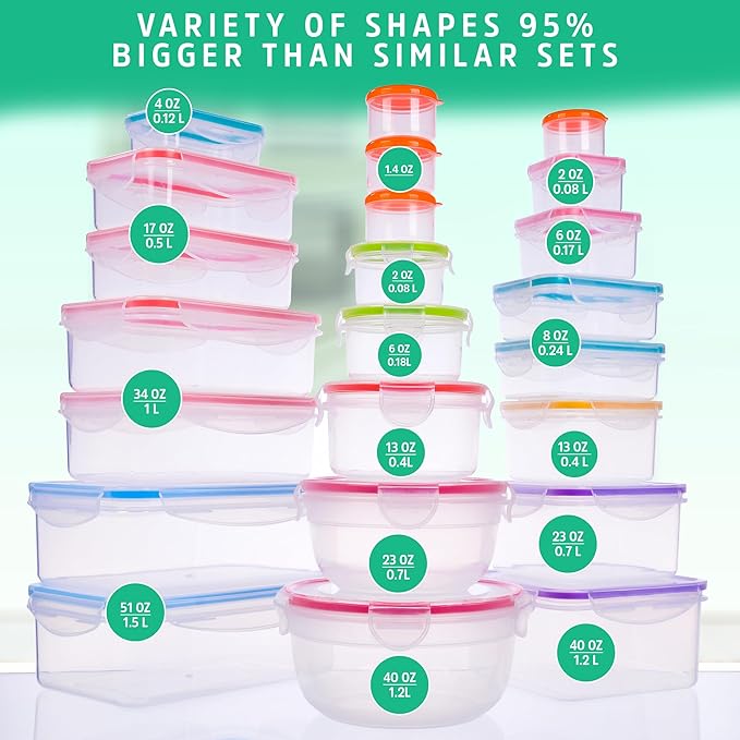 RockBerry 46 PCS Food Storage Containers - Image 3