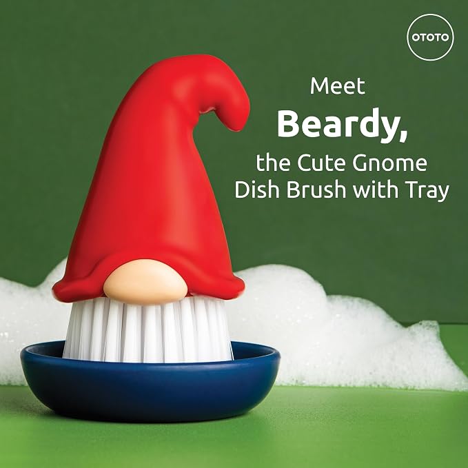 New! Beardy Gnome Dish Brush by Ototo - Image 3
