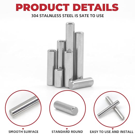 110Pcs Dowel Pins Shelf Support Pegs Kit, Stainless Steel Shelf Support Pin - Image 6