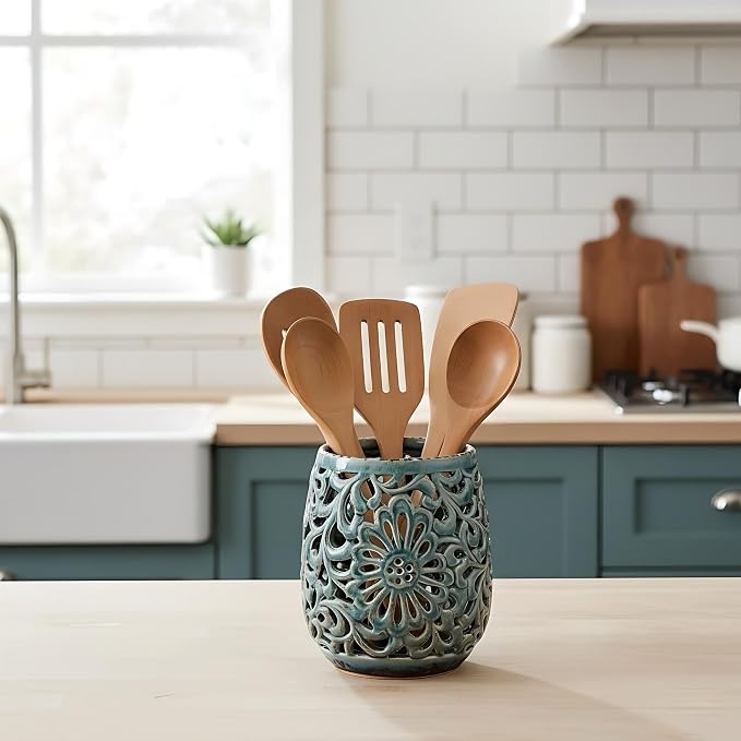 Farmhouse Kitchen Utensil Holder - Image 6