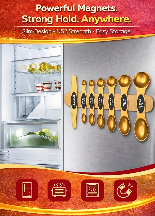 Magnetic Measuring Spoons Set - Image 3