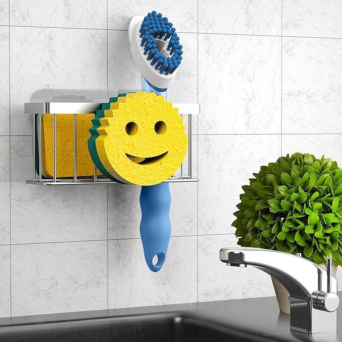 MURLONG Sponge Holder Smiley Face, Sink Caddy - Image 6