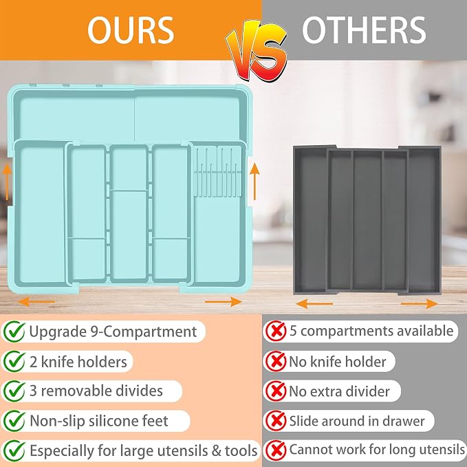 Homecor Utensil Drawer Organizer - Image 4