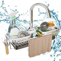 Kitchen Sink Faucet Organizer Multifunction Sponge Holder Organizer Sink Drain by Unknown