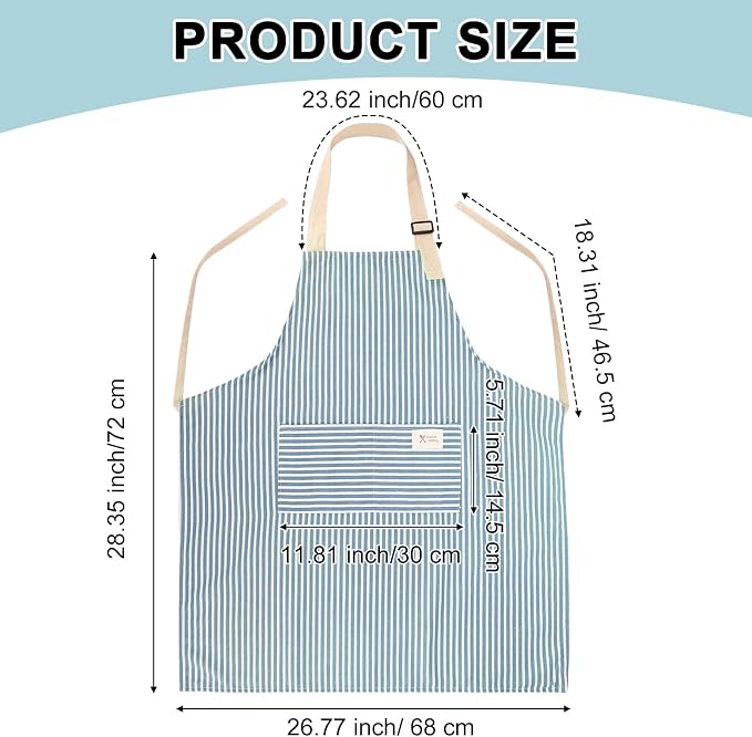 Janmercy 24 Pcs Aprons for Women Men - Image 2