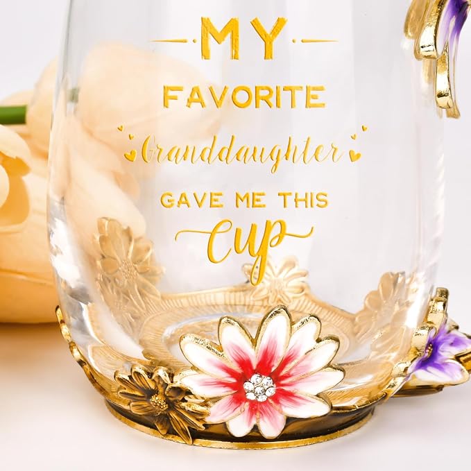 OEAGO Grandma Gifts from Granddaughter Tea Cup Birthday Grandparent Gifts - Image 3