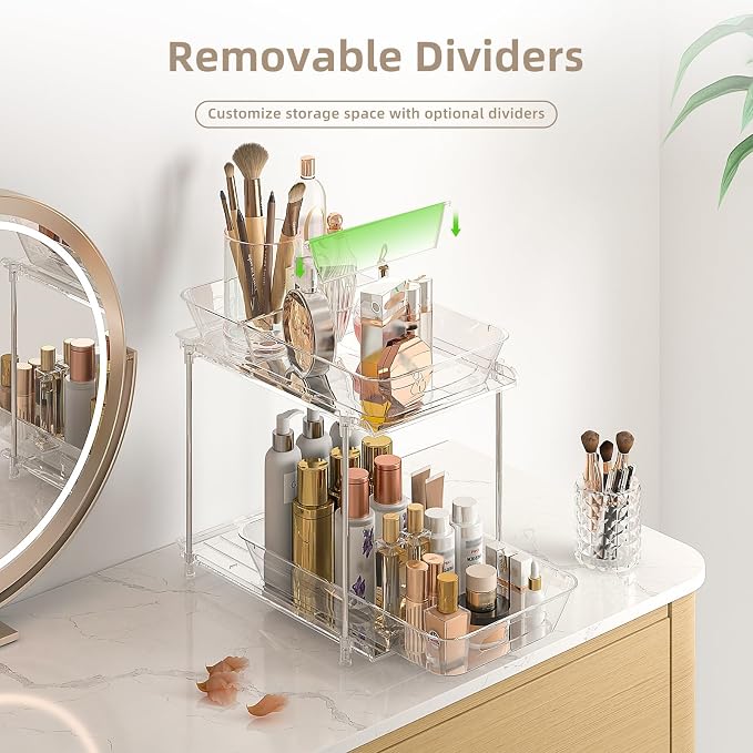 Sevenblue Under Sink Organizer, Bathroom Organizers and Storage, 2 Tier - Image 4