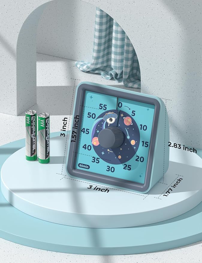 LIORQUE 60 Minute Visual Timer for Kids, Visual Countdown Timer for Classroom - Image 6
