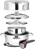 Magma 7 Piece Gourmet Nesting Stainless Steel Cookware Set, Induction Compatible by MagmaProducts