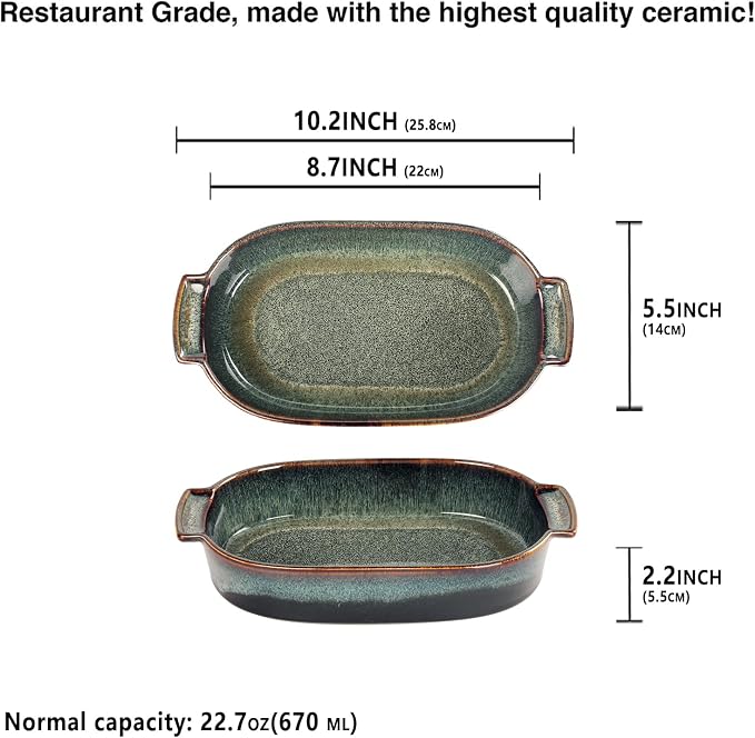 Porcelain Casserole Baking Dish - Image 2