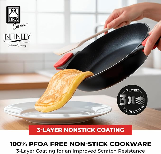 BRA COOKWARE Infinity Dual-Handled Sauté Pan w/Glass Lid | 11-Inch 2.95-Quart - Image 5