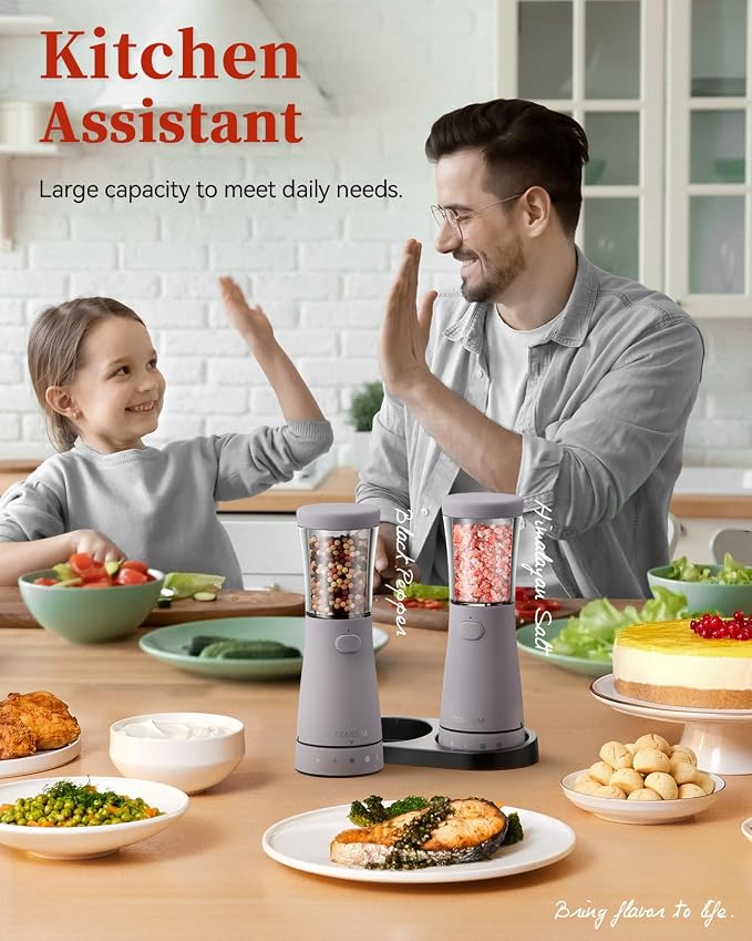 Electric Salt and Pepper Grinder Set - Image 8