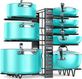 MUDEELA Pots and Pans Organizer Rack under Cabinet 16.61 Height, 8 Tiers by MUDEELA