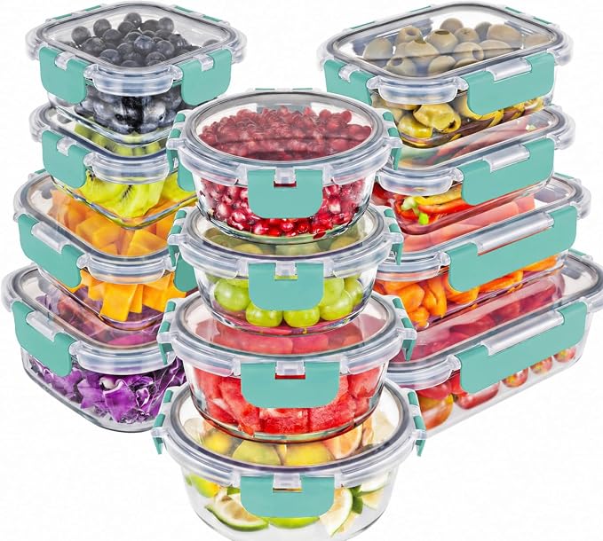 Magic Mill Premium Borosilicate Glass Food Storage Containers by magicmill