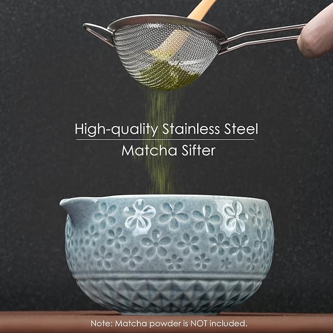 7Pcs Matcha Whisk Set, Matcha Set Whisk and Bowl, Bamboo Scoop, Scoop Rest - Image 4