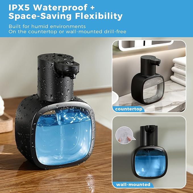 Automatic Liquid Soap Dispenser, 17oz/500ml Touchless Rechargeable - Image 5