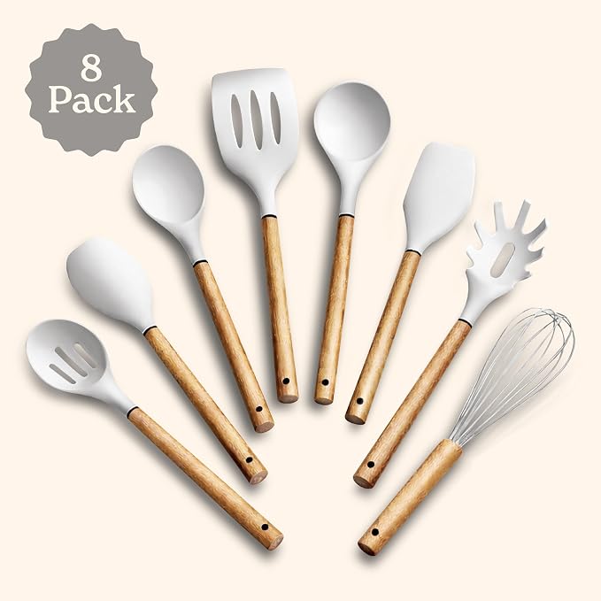 Country Kitchen Non Stick Silicone Utensil Set - Image 2