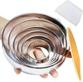 8pc Round & Circle Cookie Cutter Set by Unknown
