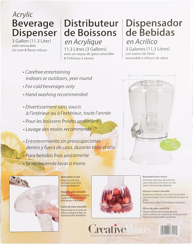 CreativeWare 3 Gallon Beverage Dispenser - Image 6