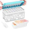Ice Cube Tray with Lid and Bin, PHINOX 96 pcs Ice Trays by PHINOX