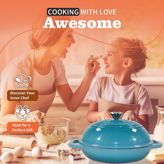 Enameled Cast Iron Bread Oven, 6 Quart Dutch Oven - Image 6