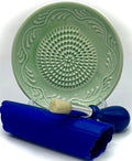 BonCera, All-in-one Premium Ceramic Garlic Grater Plate 4-Piece Set by BonCera