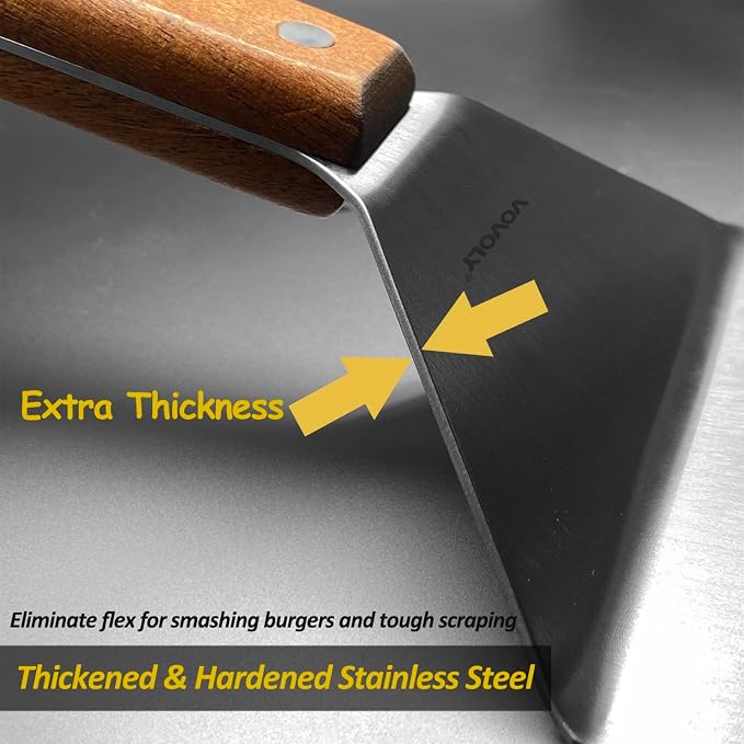 Stainless Steel Metal Spatula Set - Image 4