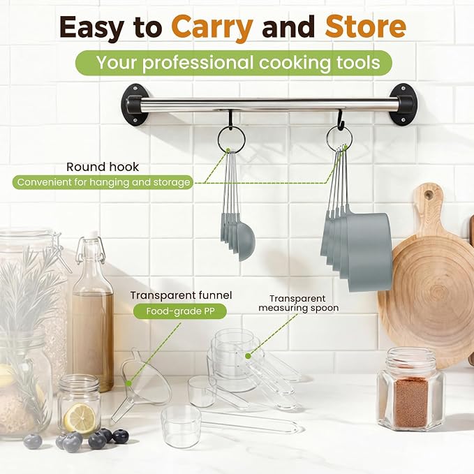 16PCS Measuring Cups and Spoons Set, Measuring Spoon Set - Image 7