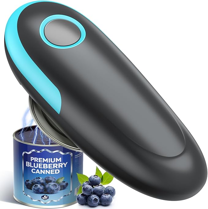 Electric Can Opener, Fits All Can Sizes One Touch Automatic Can Opener by Pocleanish