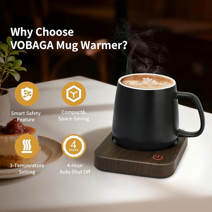 VOBAGA Coffee Mug Warmer for Desk - Image 2