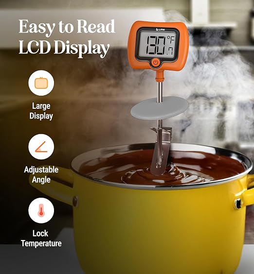 Digital Candy Thermometer with Pot Clip, Instant Read Kitchen Thermometer - Image 5