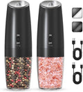 UNNEES Rechargeable Electric Salt and Pepper Grinder Set, Gravity Activated by UNNEES