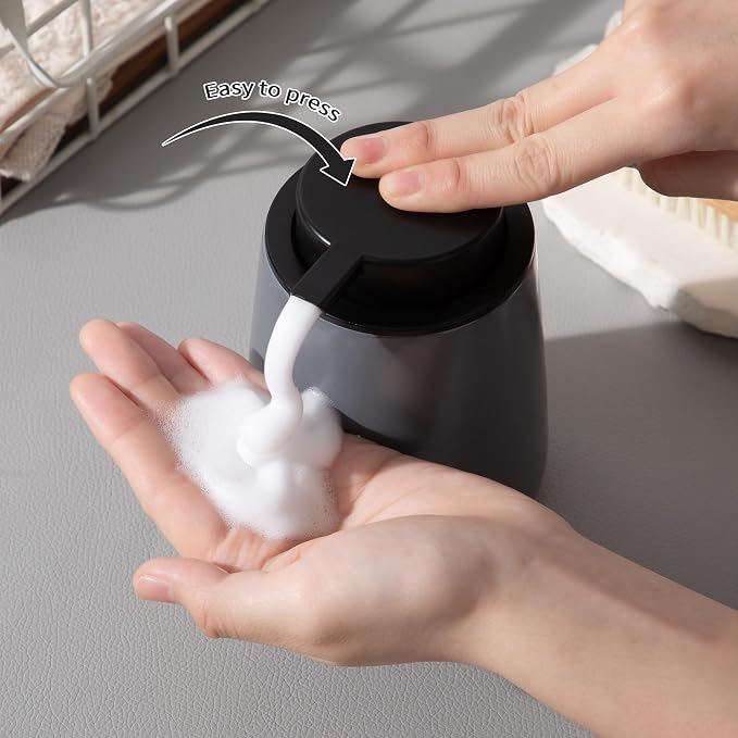 Enra Foaming Soap Dispenser, 12 oz Foam Ceramic Hand Soap Dispenser, - Image 3