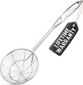 Zulay Kitchen Premium Stainless Steel Skimmer Strainer Ladle by ZulayKitchen