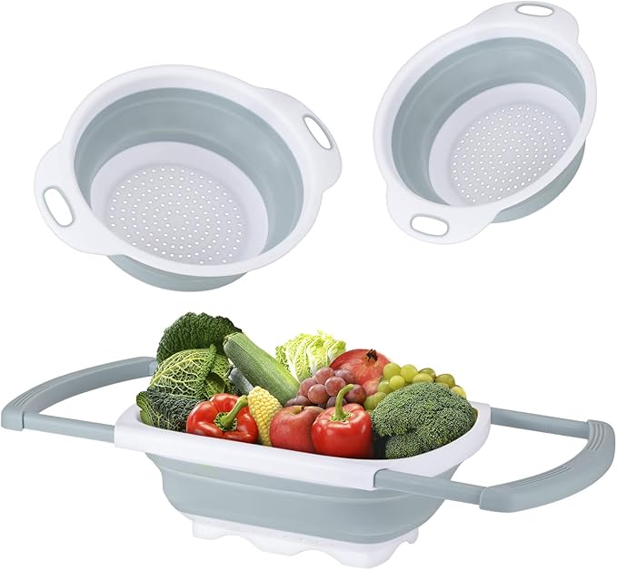 Colander Collapsible, Kitchen Strainer Colander, Collapsible Colander by Dekostar