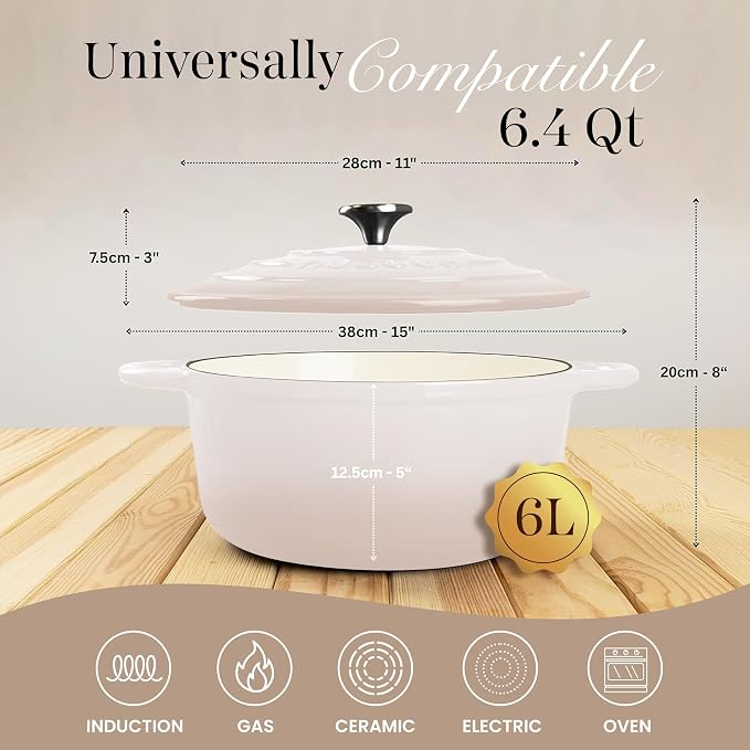 Nuovva Enamelled Cast Iron Dutch Oven Pot - Image 2