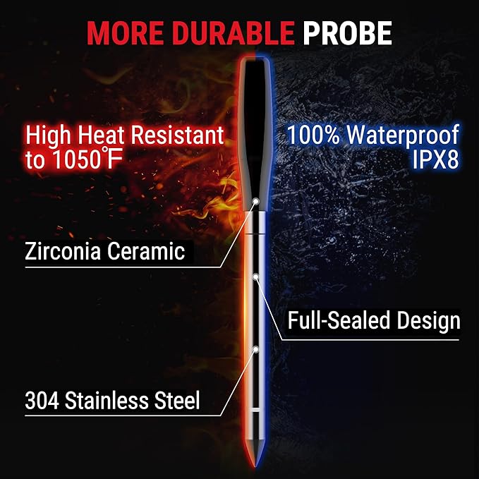 TempPro TempSpike 2000FT Wireless Meat Thermometer Digital - Image 7