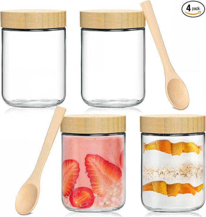 TBWIND 4 Pack 16oz Glass Jars by TBWIND