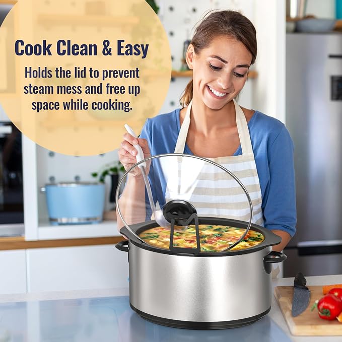 NiHome 2-Pack Slow Cooker Lid Holder Fit - Image 6