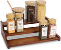 Spice Rack Organizer for Cabinet, Bamboo 12in Tiered Spice Rack，Used for by Unknown