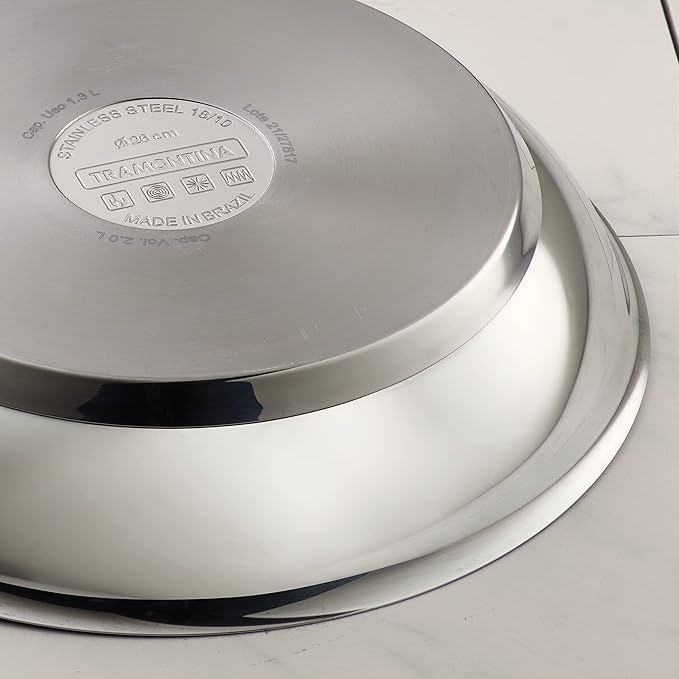 Tramontina 10-Inch Non Stick Frying Pan, Tri-Ply Base Stainless Steel Skillet - Image 5