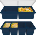 Silicone Freezer Trays with Lids, 2 Cup & 1 Cup Soup Container Style Ice Cube by Unknown
